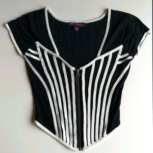 Vintage Betsey Johnson Plunge Sweater Top!